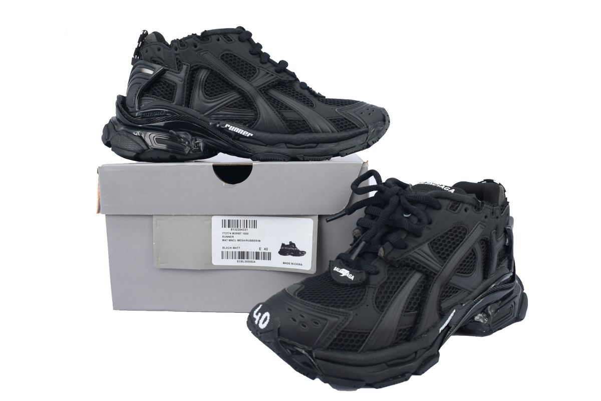 Balenciaga Runner Sneaker All Black 772774 W3RBT 1000