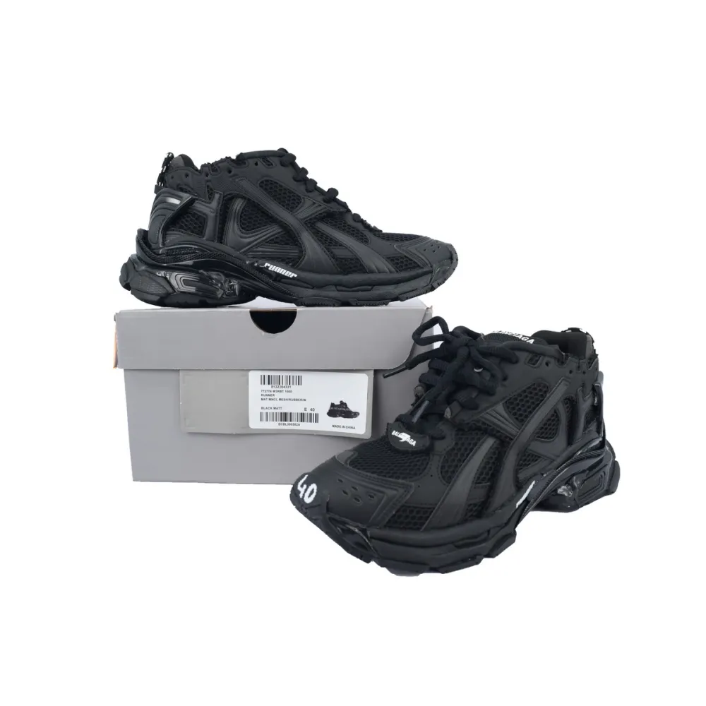 Balenciaga Runner Sneaker All Black 772774 W3RBT 1000