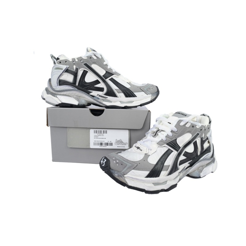 Balenciaga Runner Sneaker Grey White Black 772774 W3RNY 9012