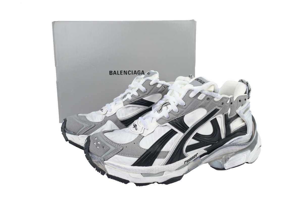Balenciaga Runner Sneaker Grey White Black 772774 W3RNY 9012