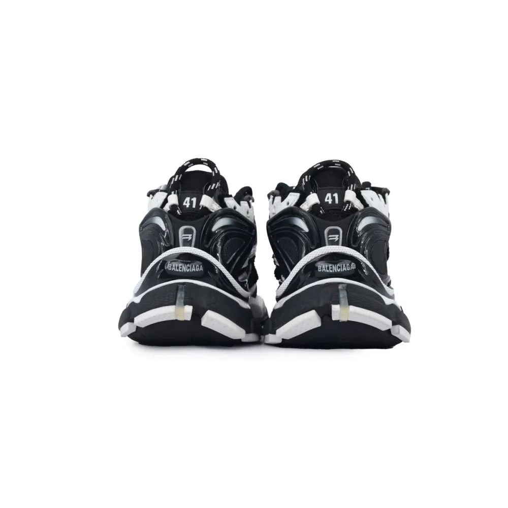 Balenciaga Runner Sneaker White Black 772774 W3RMU 9010