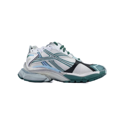 Balenciaga Runner Sneaker White Green Blue 772774 W3RMU 9034 02