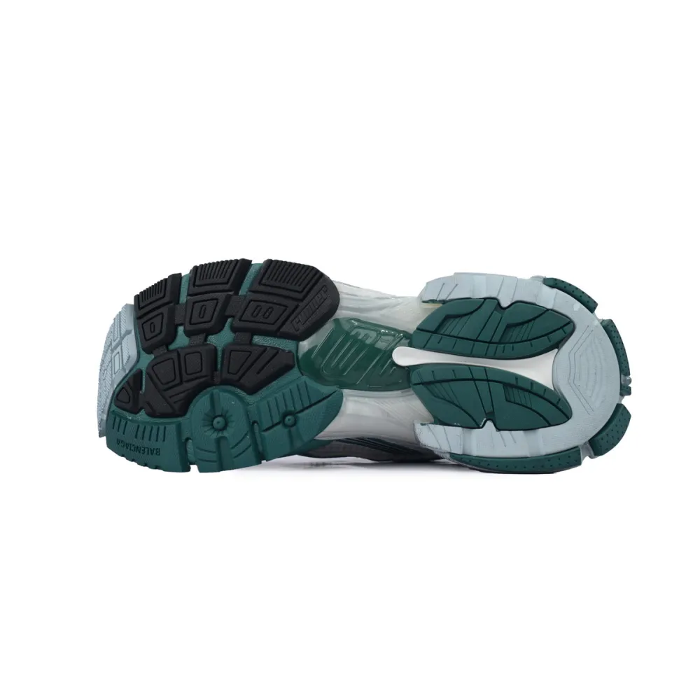 Balenciaga Runner Sneaker White Green Blue 772774 W3RMU 9034