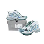 Balenciaga Runner Sneaker White Green Blue 772774 W3RMU 9034