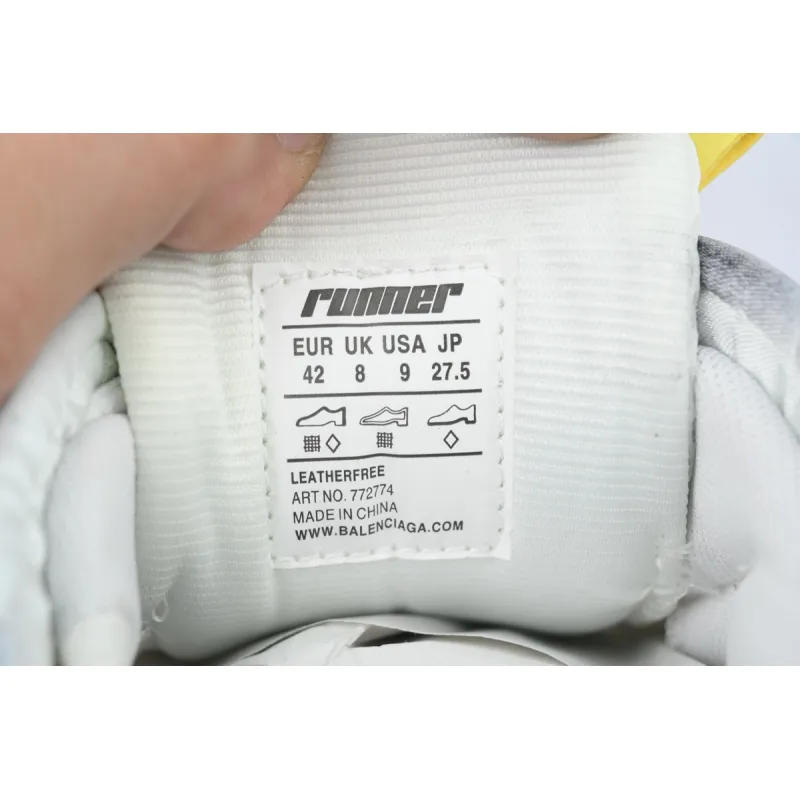 Balenciaga Runner Sneaker White Multi-Color 772774 W3RBW 9645