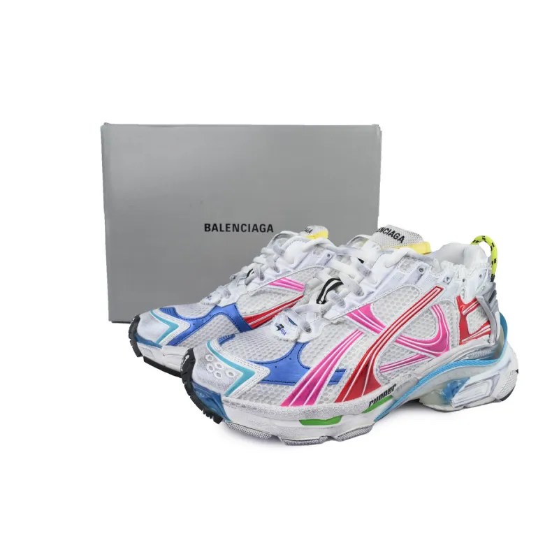 Balenciaga Runner Sneaker White Multi-Color 772774 W3RBW 9645