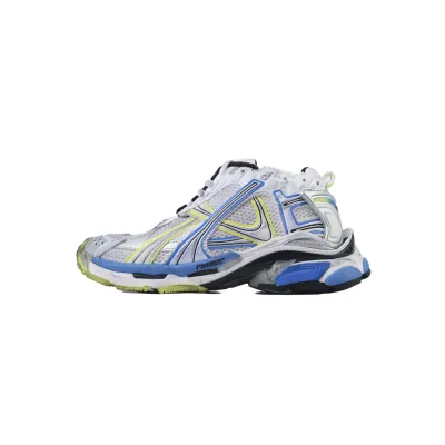 Balenciaga Runner Sneaker White Yellow Blue 772774 W3RMU 9074 01