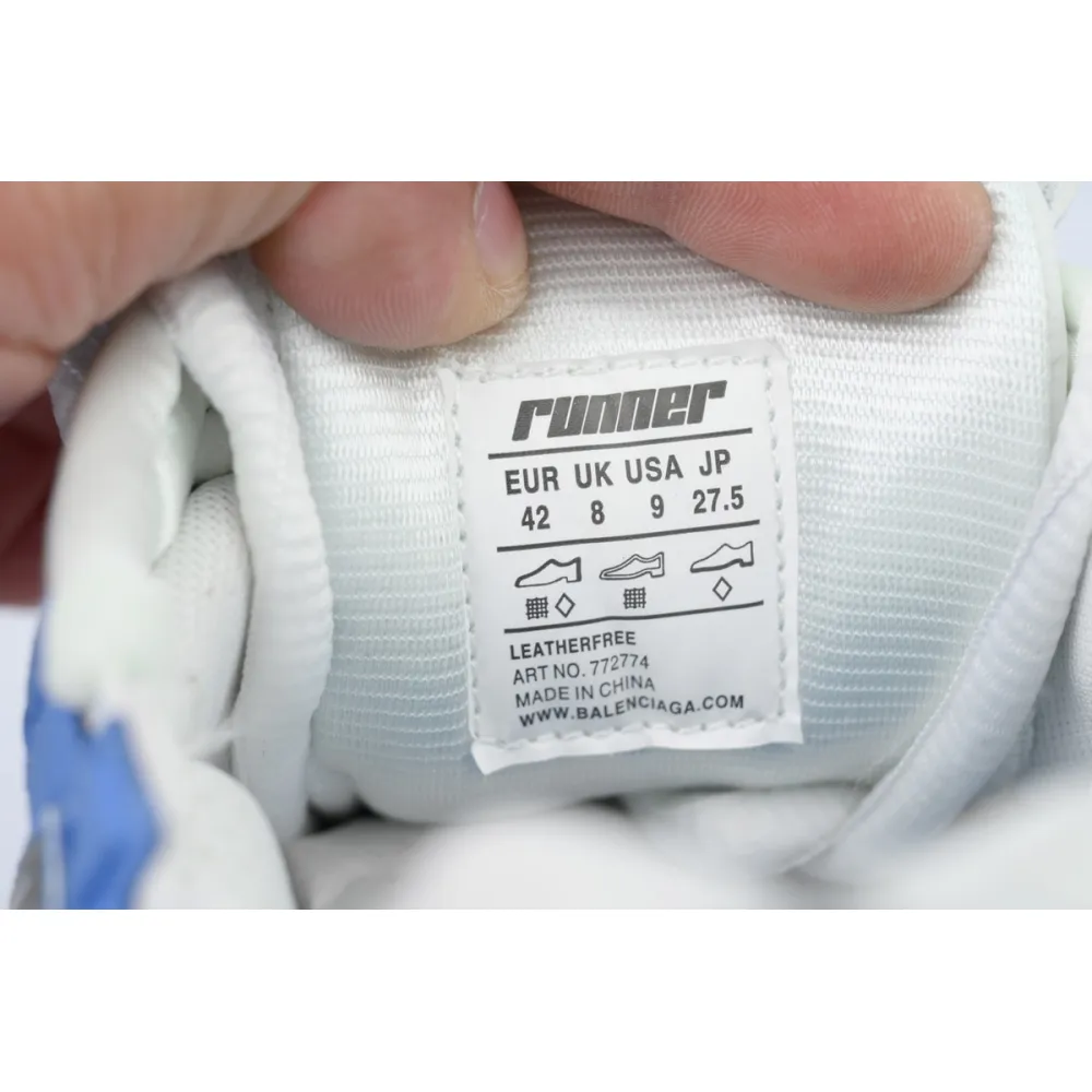 Balenciaga Runner Sneaker Worn-Out - Blue Grey 772774 W3RNY 4912