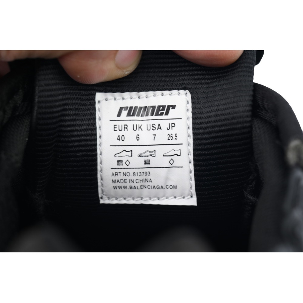 Balenciaga Runner Sneaker x Under Armour Black 813793 WRUCU 1000
