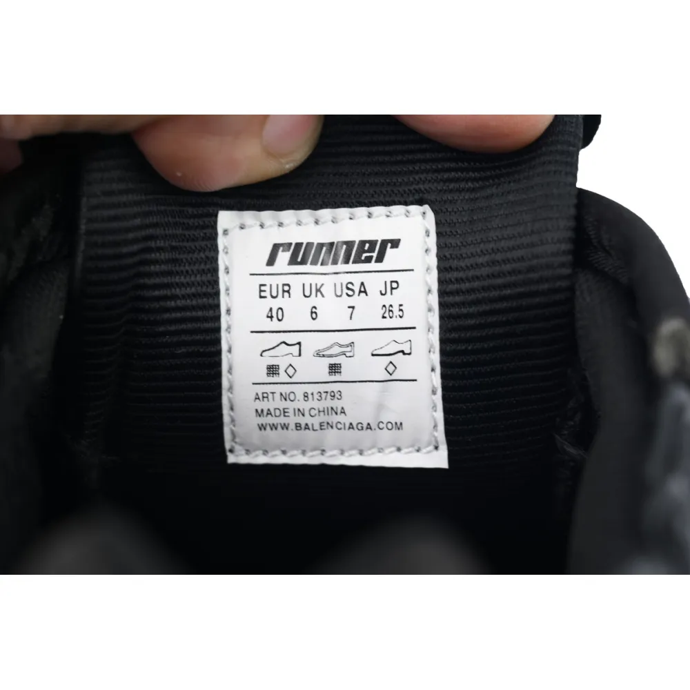 Balenciaga Runner Sneaker x Under Armour Black 813793 WRUCU 1000