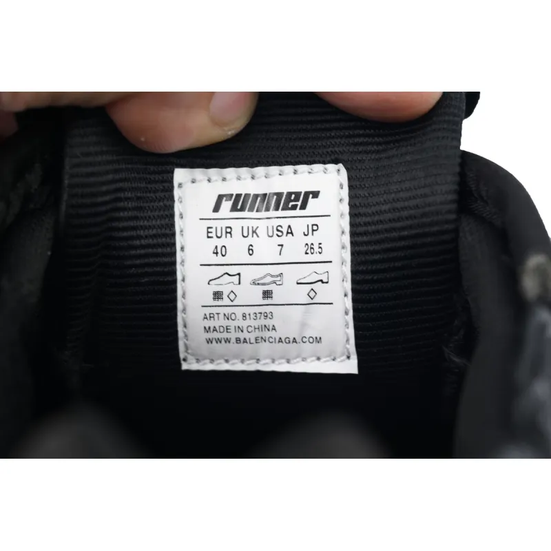 Balenciaga Runner Sneaker x Under Armour Black 813793 WRUCU 1000
