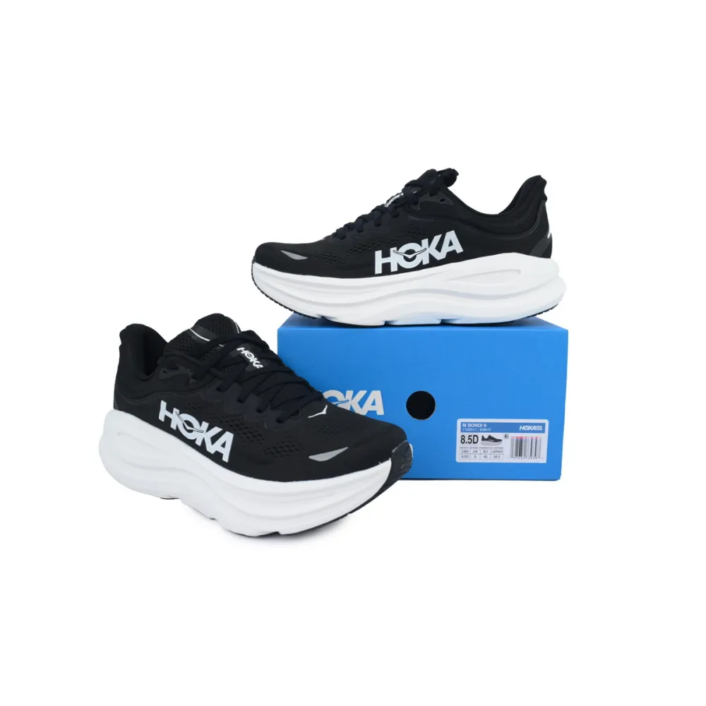 Hoka One One Bondi 9 Black White 1162011-BWHT