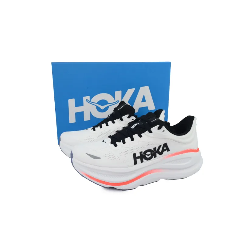 Hoka One One Bondi 9 Black White Red 1162011-WBLC