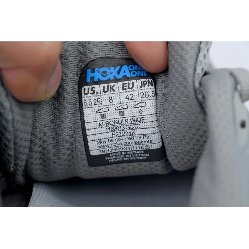 Hoka One One Bondi 9 Grey 1162013-GCTC