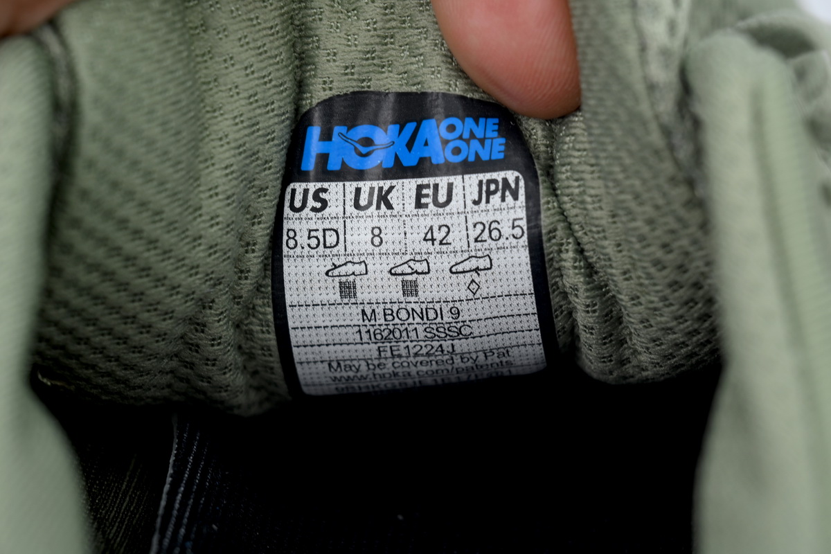 Hoka One One Bondi 9 Seaweed Green 1162011-SSSC