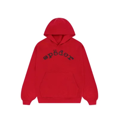 Sp5der VVS Hoodie Red YZ GE616 01