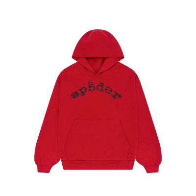 Sp5der VVS Hoodie Red YZ GE616 01