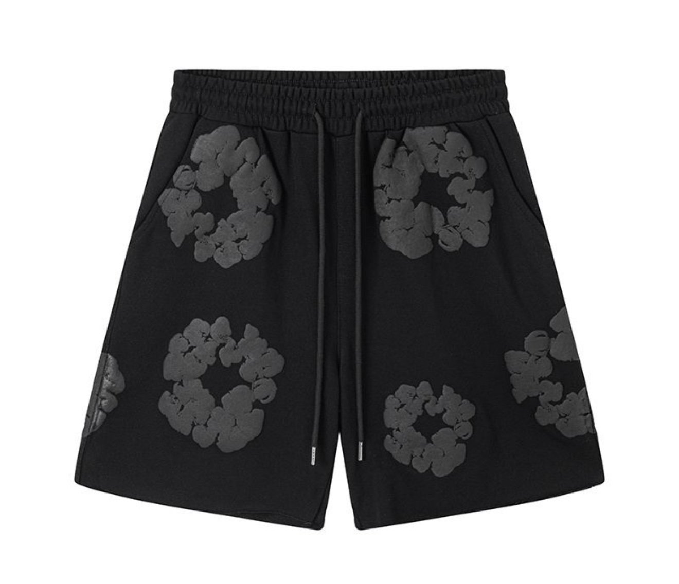 Denim Tears The Cotton Wreath Shorts Black Grey
