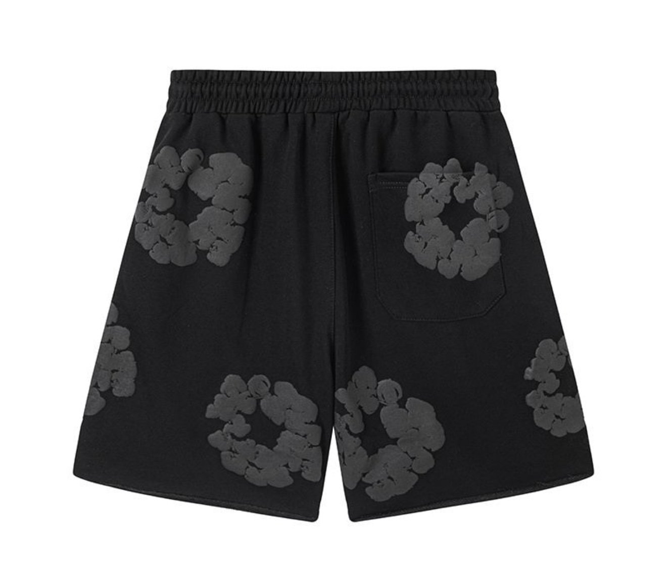 Denim Tears The Cotton Wreath Shorts Black Grey