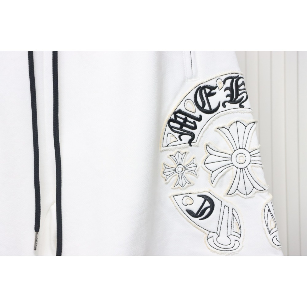 Chrome Hearts 24ss Patch Cross Sanskrit Scroll Embroidered Shorts