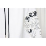 Chrome Hearts 24ss Patch Cross Sanskrit Scroll Embroidered Shorts