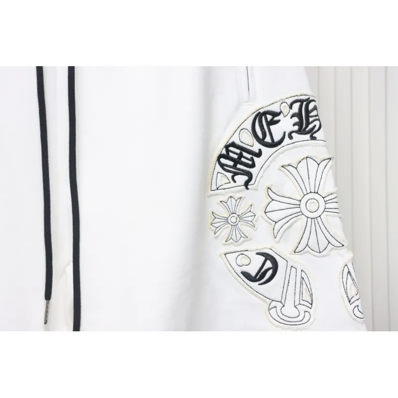 Chrome Hearts 24ss Patch Cross Sanskrit Scroll Embroidered Shorts