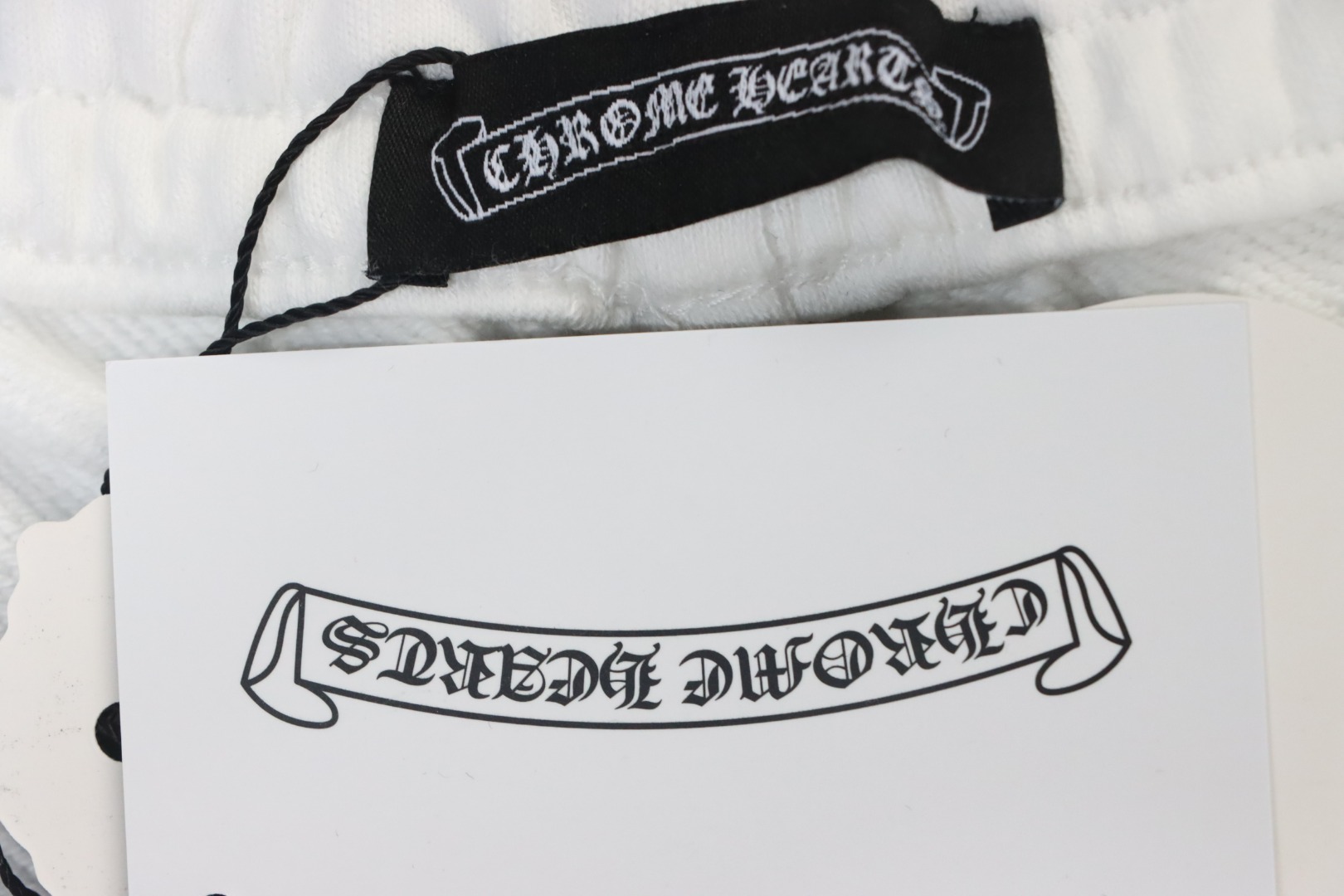 Chrome Hearts 24ss Patch Cross Sanskrit Scroll Embroidered Shorts