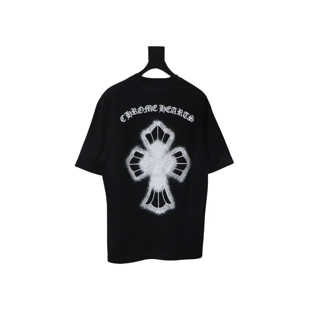 CHROME HEARTS 25ss Inkjet Cross Print  T-Shirt