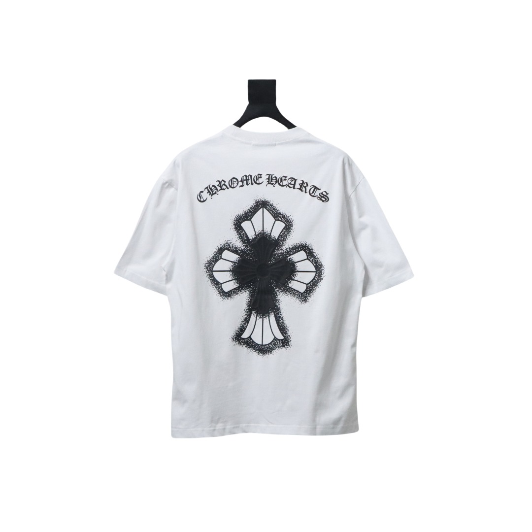CHROME HEARTS 25ss Inkjet Cross Print  T-Shirt