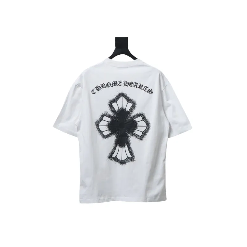 CHROME HEARTS 25ss Inkjet Cross Print  T-Shirt