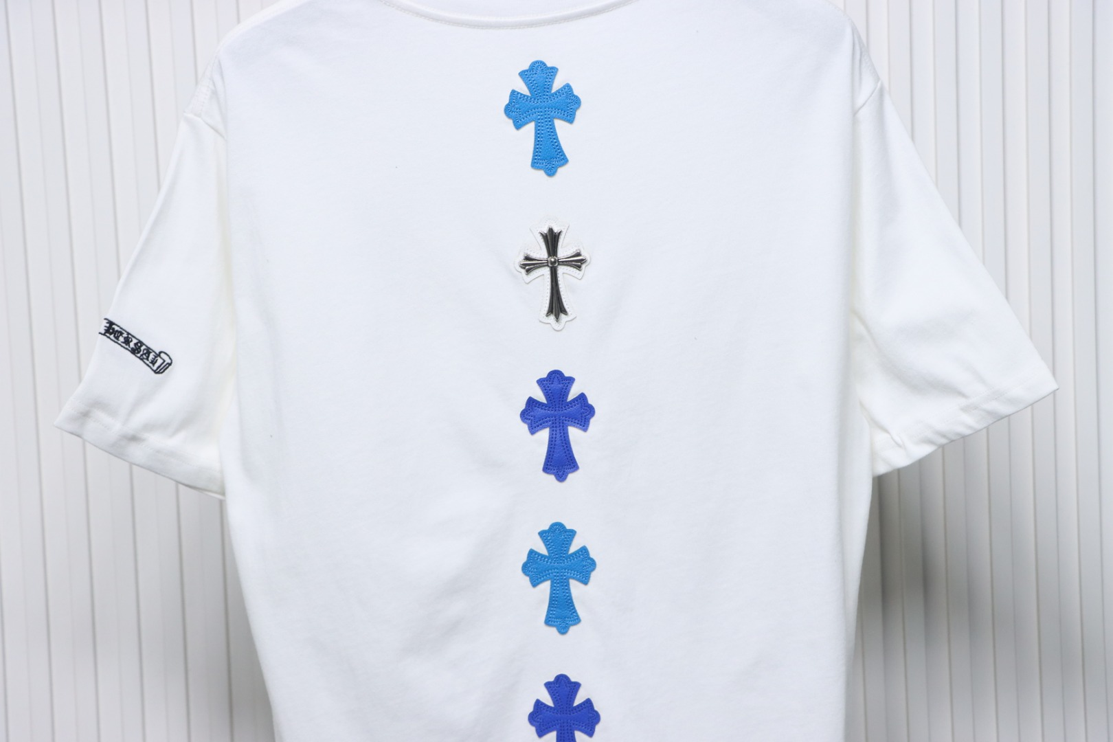 CHROME HEARTS String Label Leather T-Shirt