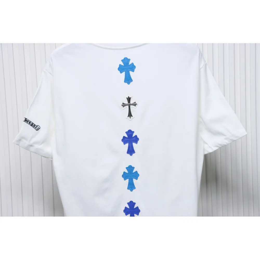 CHROME HEARTS String Label Leather T-Shirt