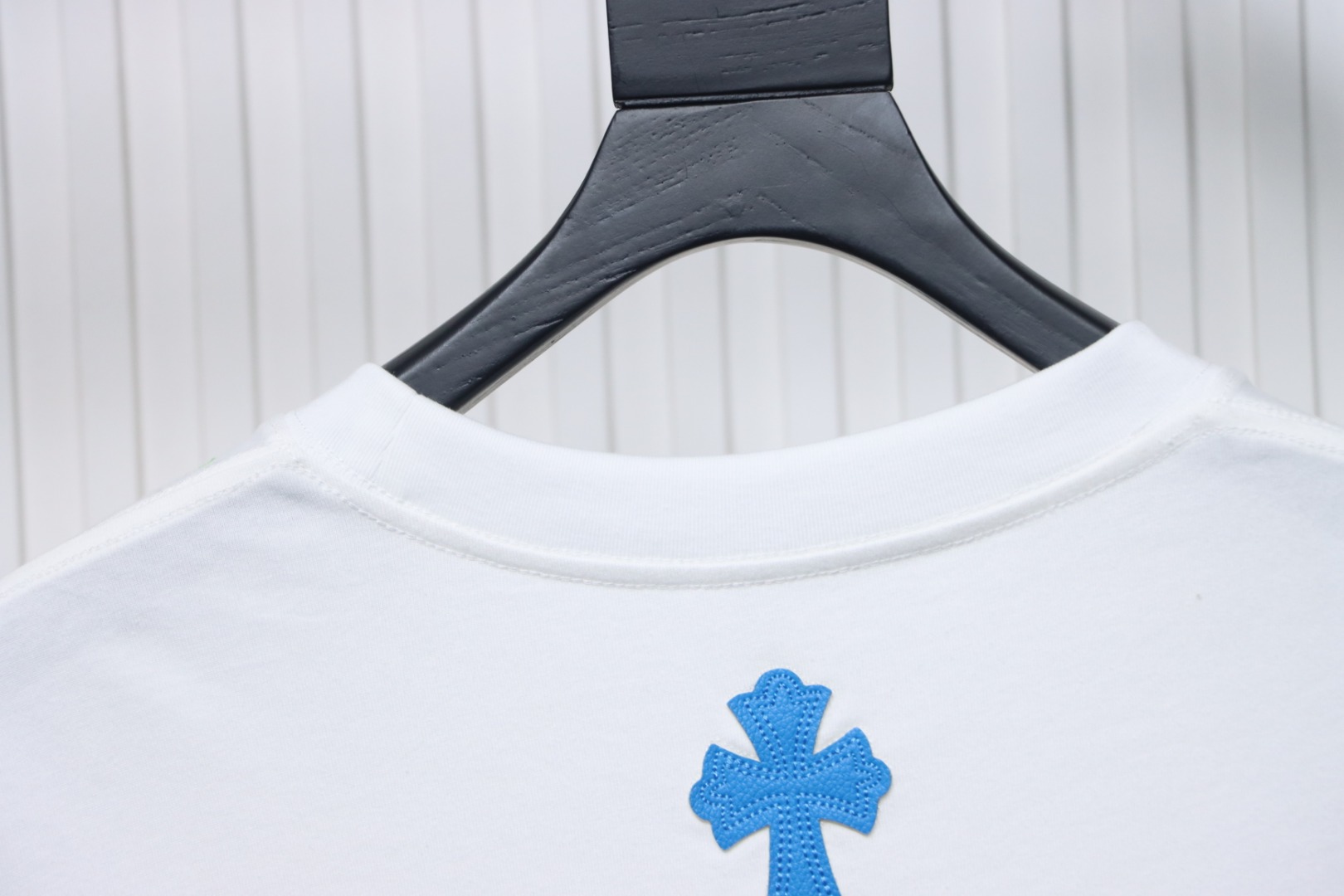 CHROME HEARTS String Label Leather T-Shirt