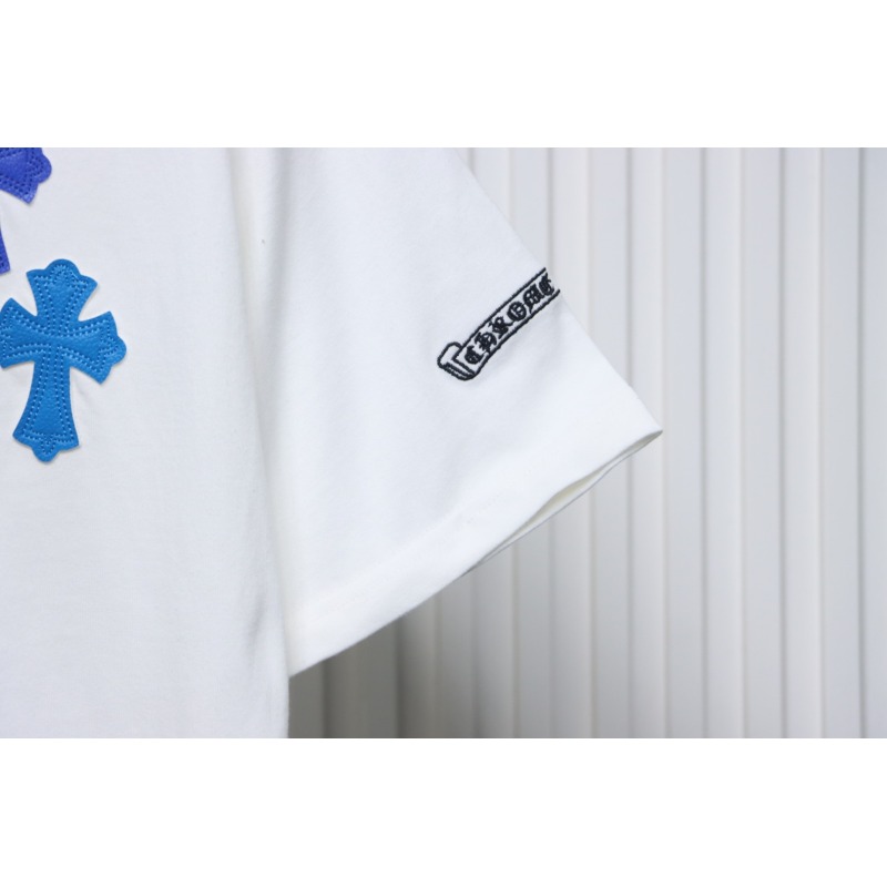 CHROME HEARTS String Label Leather T-Shirt