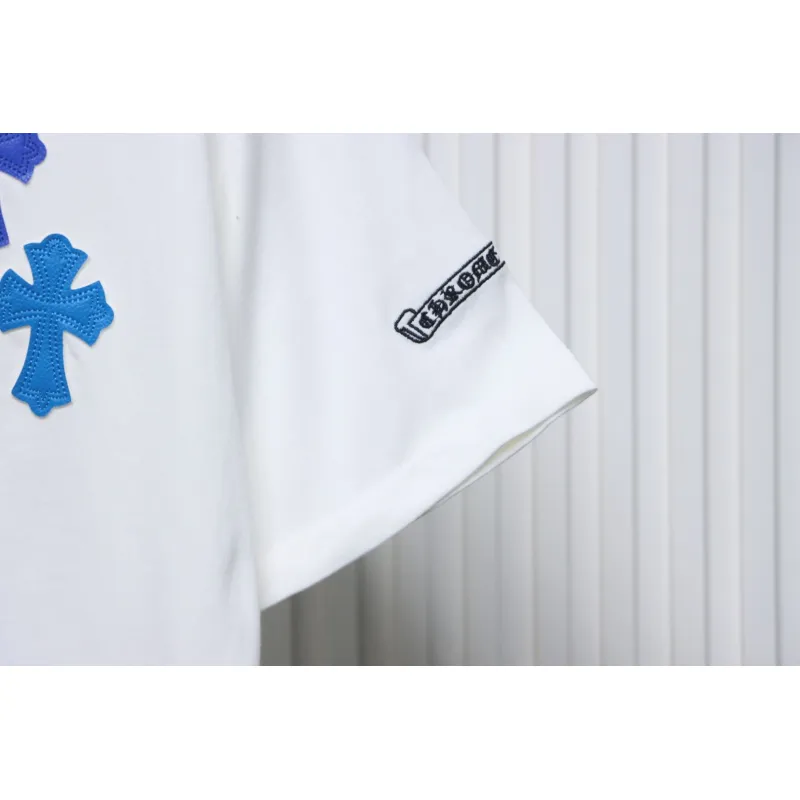 CHROME HEARTS String Label Leather T-Shirt