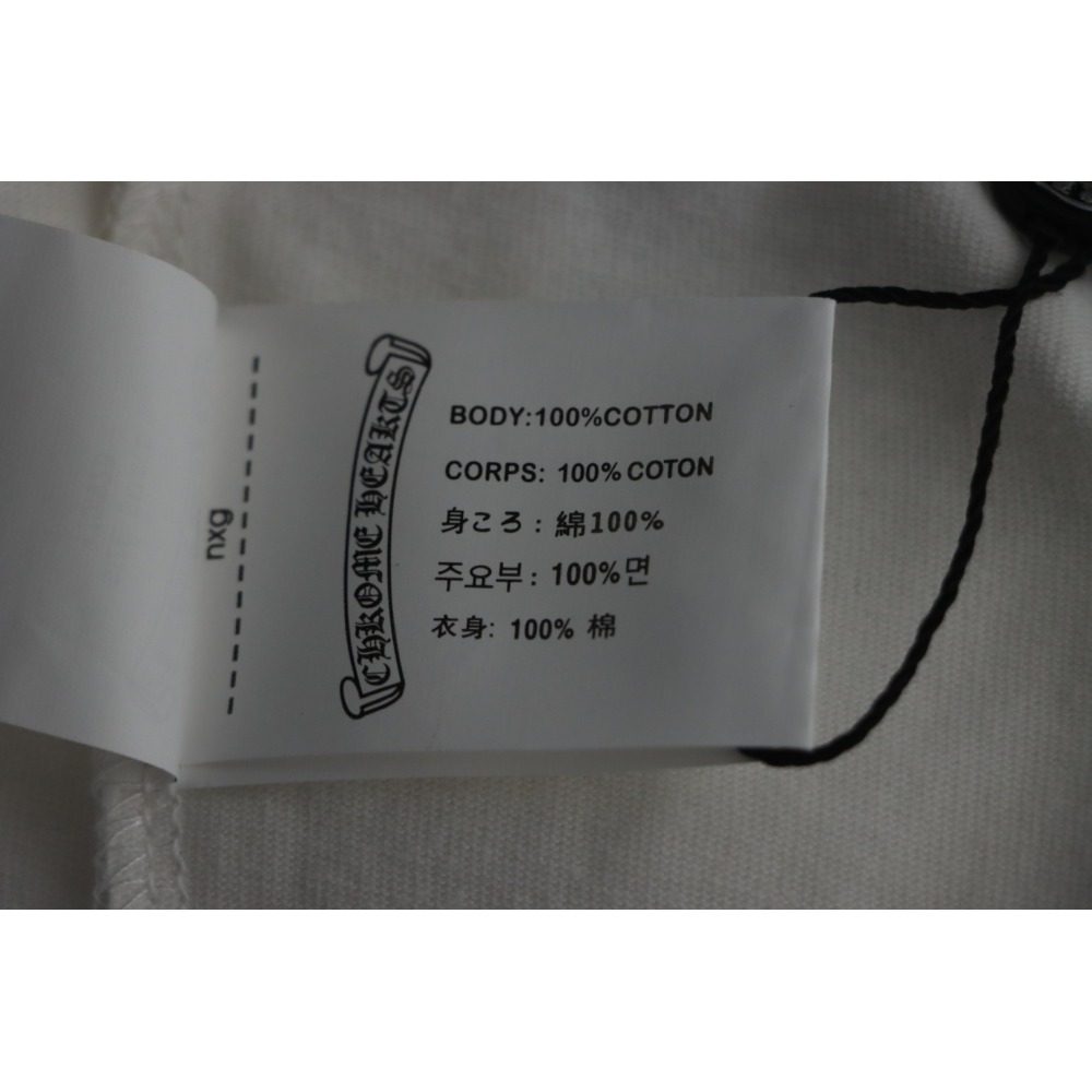 CHROME HEARTS String Label Leather T-Shirt