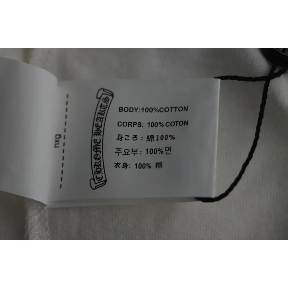 CHROME HEARTS String Label Leather T-Shirt