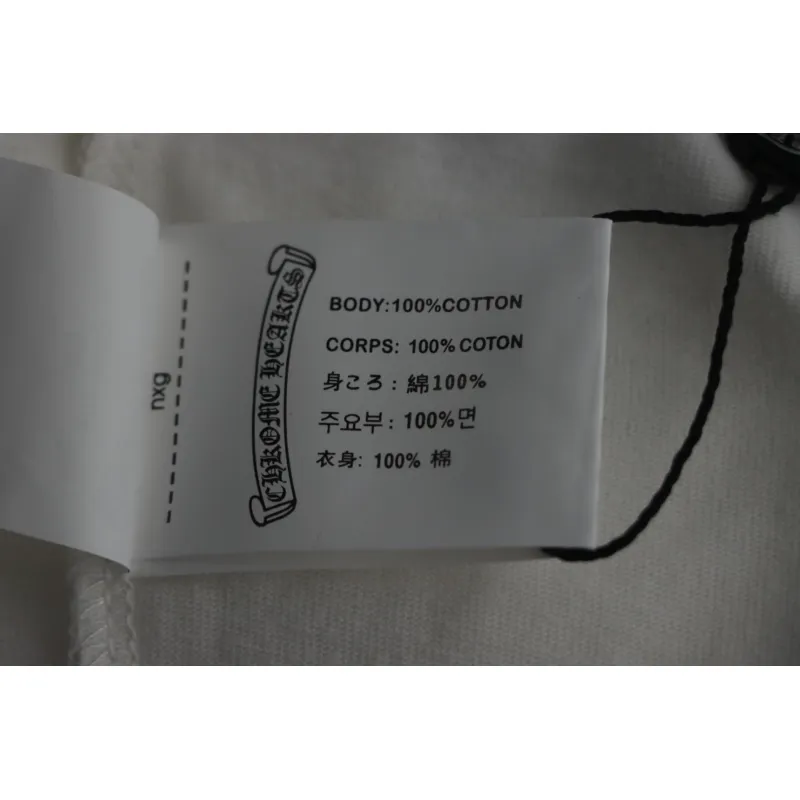 CHROME HEARTS String Label Leather T-Shirt