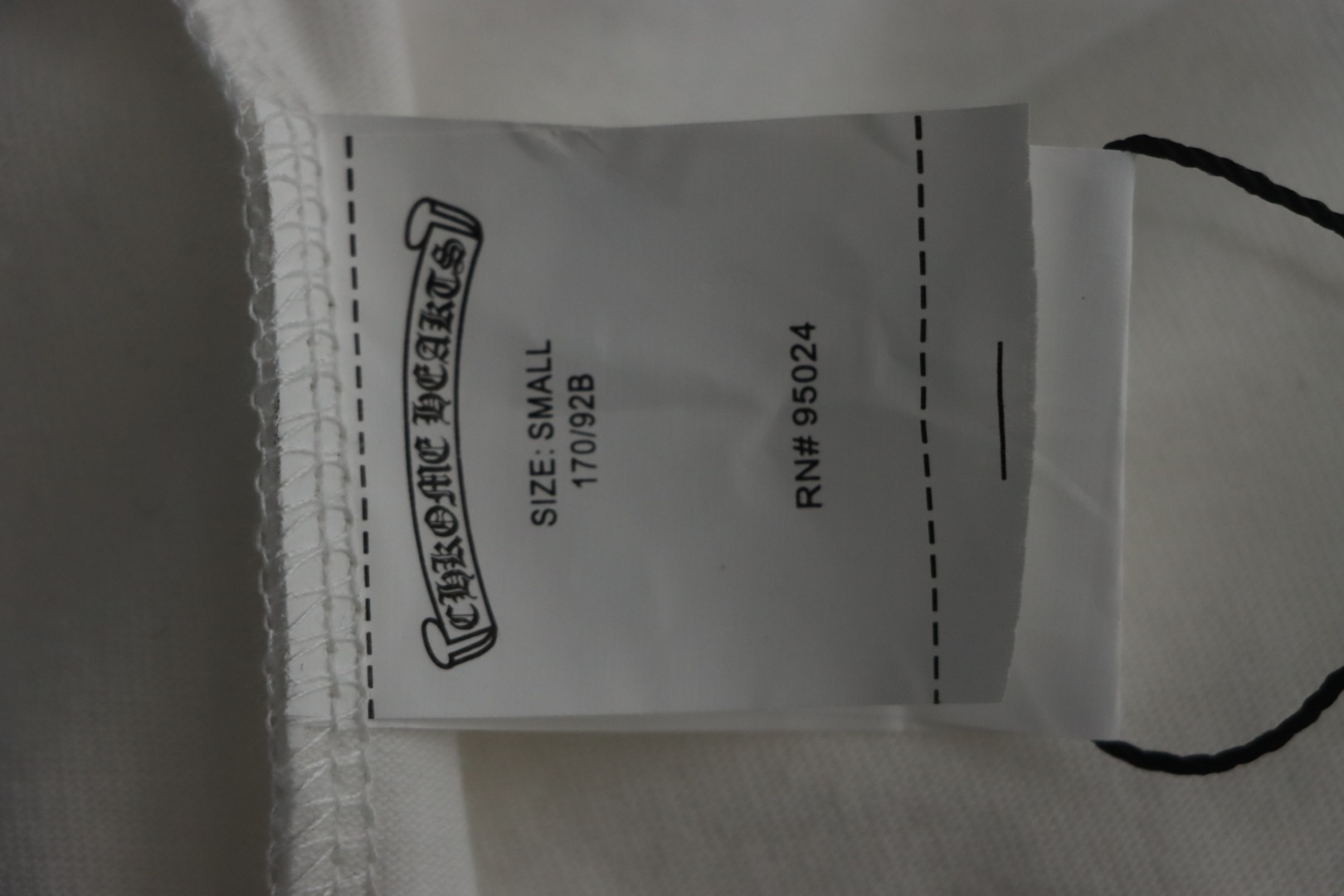 CHROME HEARTS String Label Leather T-Shirt