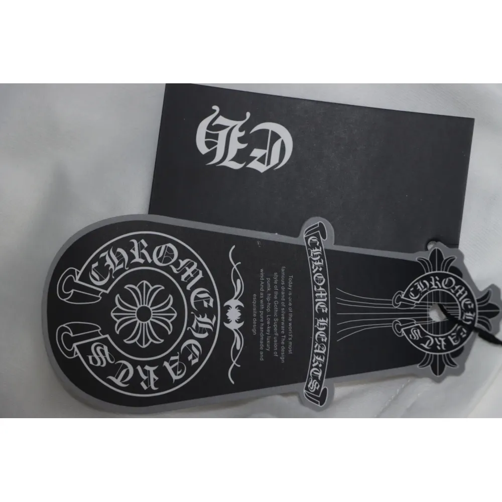 CHROME HEARTS String Label Leather T-Shirt