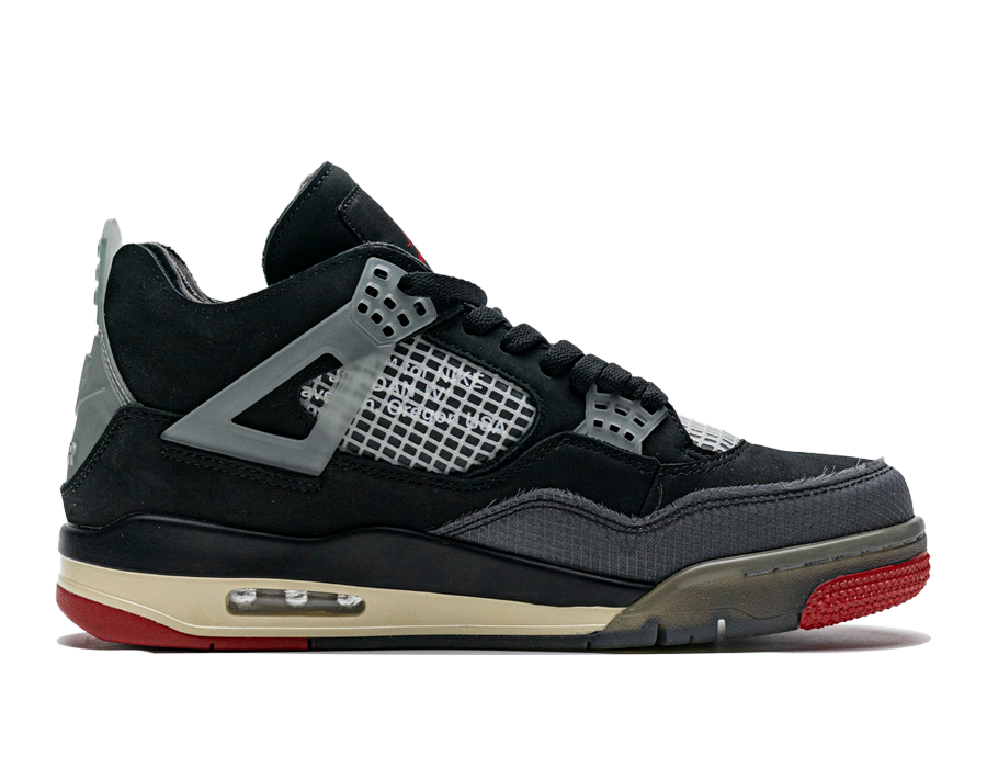 PK God Batch OFF White x Air Jordan 4 Bred CV9388-001