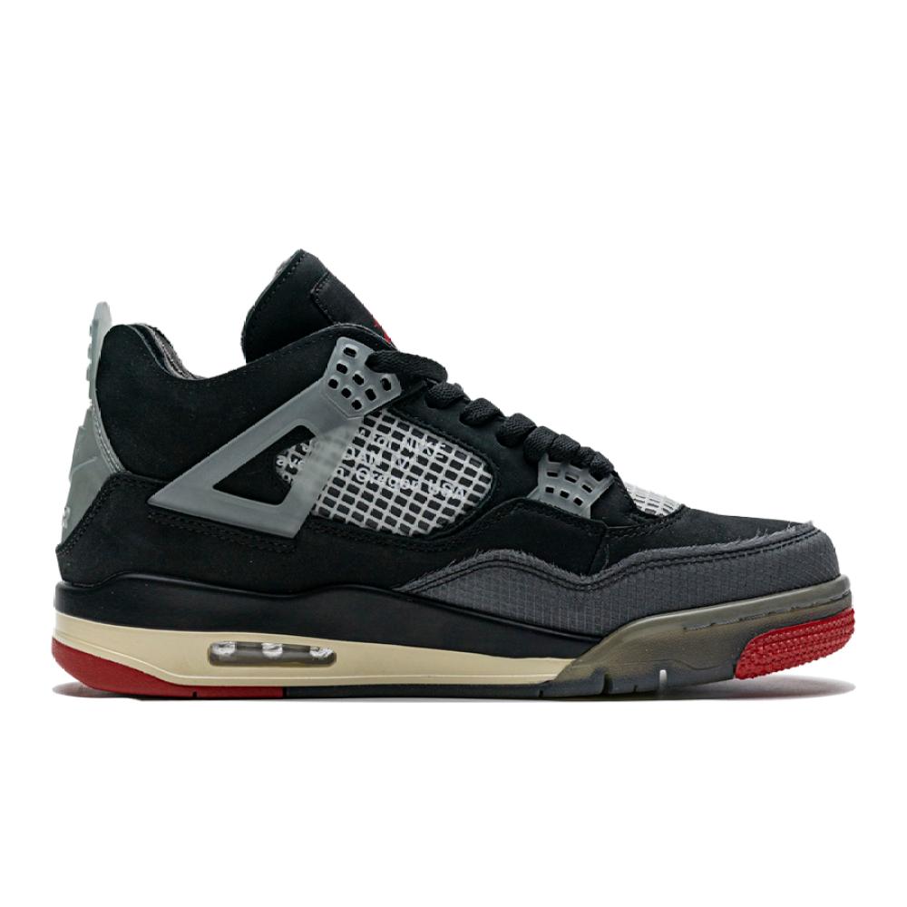 PK God Batch OFF White x Air Jordan 4 Bred CV9388-001