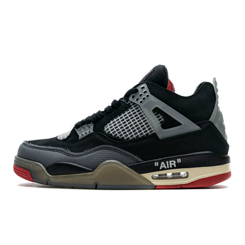 PK God Batch OFF White x Air Jordan 4 Bred CV9388-001