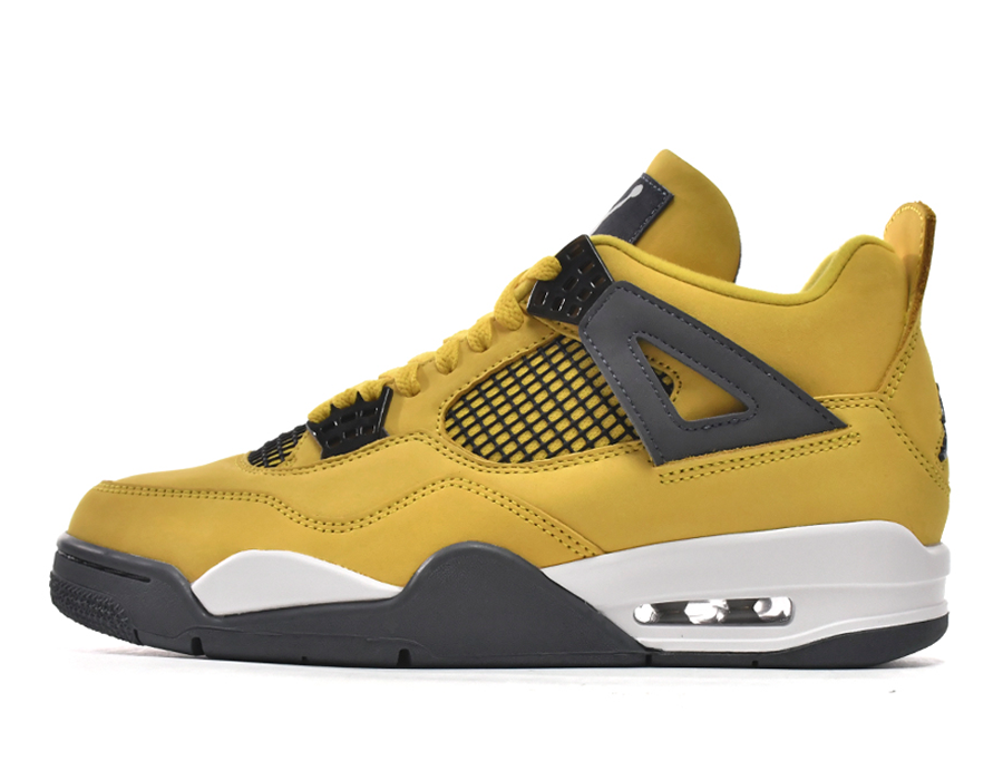 PK God Batch Air Jordan 4  Retro Black and yellow electric mother Lightning (2021) CT8527-700
