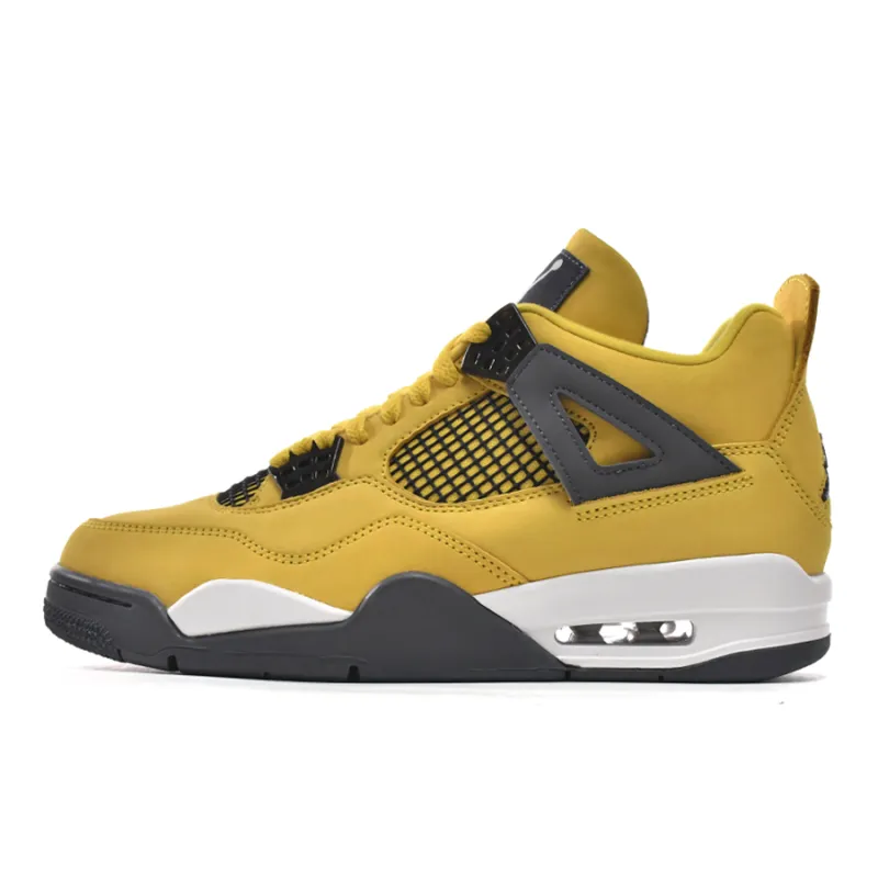 PK God Batch Air Jordan 4  Retro Black and yellow electric mother Lightning (2021) CT8527-700