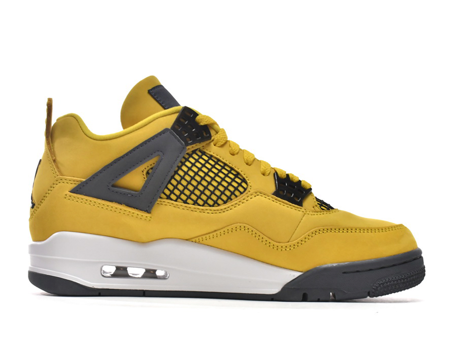 PK God Batch Air Jordan 4  Retro Black and yellow electric mother Lightning (2021) CT8527-700