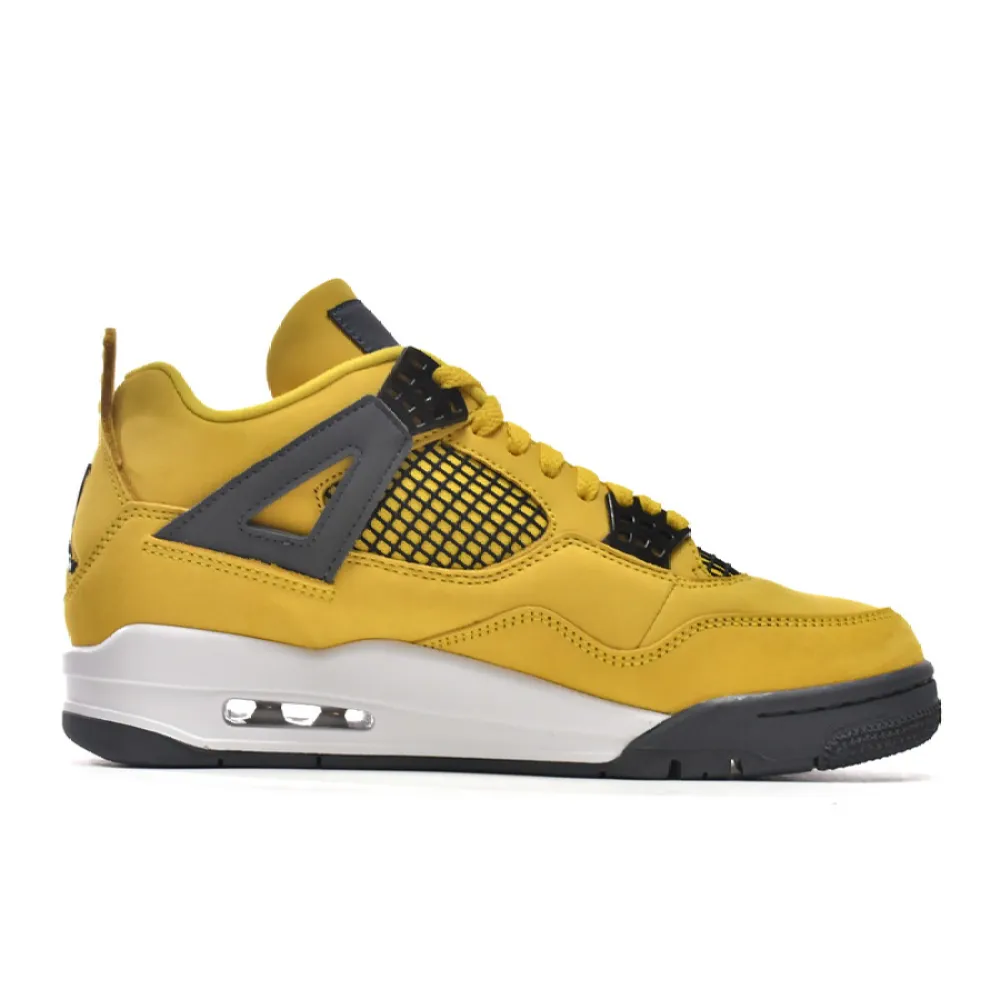 PK God Batch Air Jordan 4  Retro Black and yellow electric mother Lightning (2021) CT8527-700