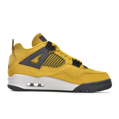 PK God Batch Air Jordan 4  Retro Black and yellow electric mother Lightning (2021) CT8527-700 02