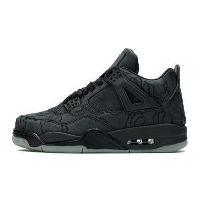 PK God Batch Air Jordan 4 Retro Kaws Black 930155-001 01