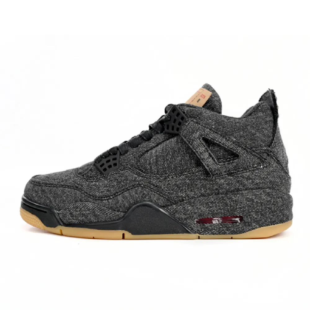 PK God Batch Air Jordan 4 Retro Levi's Black (Levi's Tag) AQ9103-001